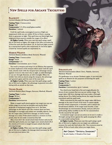 dnd best arcane trickster spells.